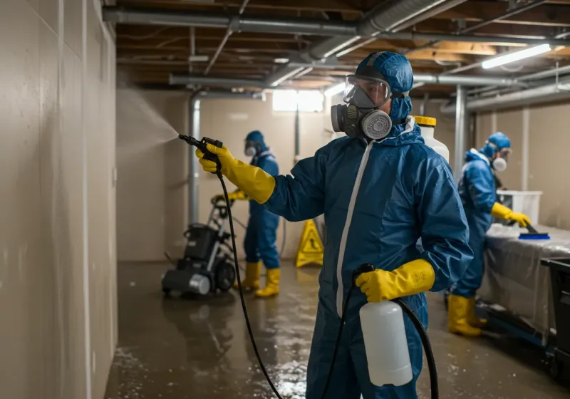 Basement Sanitization and Antimicrobial Treatment process in Syracuse, NY